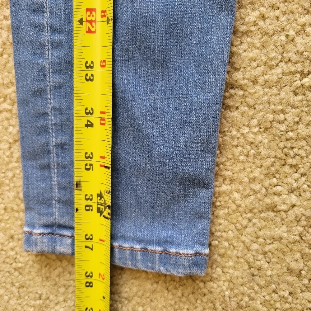 Reformation Blue high Skinny Jeans Stretchy Fit - Picture 3 of 10